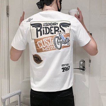 潮牌男士ins痞帥打底衫短袖T恤