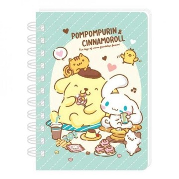 小禮堂 Sanrio 三麗鷗 100k線圈筆記本 (狗狗好朋友款)