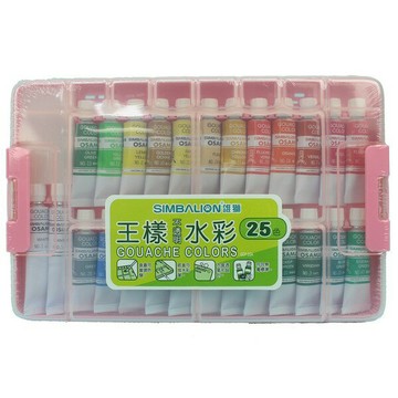 雄獅 王樣 25色不透明水彩 GCP-25A 膠盒/一盒入(定255) 果凍膠盒水彩 -安全無毒【APP滿額下單10%點數(單一帳號最高1500點)】8/31止