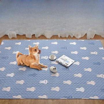 貓咪地墊狗狗墊子純棉防滑耐抓兔子圍欄墊夏季睡墊寵物隔涼墊機洗