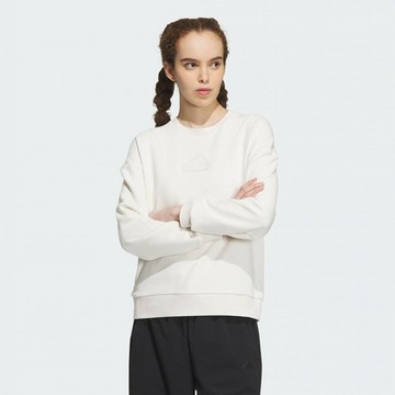 adidas 愛迪達 上衣 女款 長袖上衣 運動 亞規 CITY ESC CREW 白 IP7072