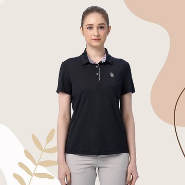 【Wildland 荒野】彈性銀纖維抗菌POLO衣 女 0B11607-54 黑色