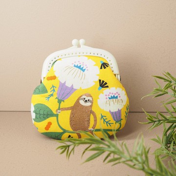 【牽牛花上的樹懶】零錢包#小口金包#可愛#日系#收納