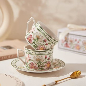 高級感陶瓷杯伴手禮杯子禮盒高顏值禮品茶咖啡杯碟水杯生日禮物