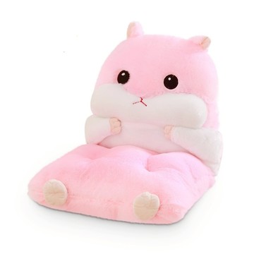 GAPANG 倉鼠造型靠墊 90 x 45cm 粉色 - 可愛舒適坐墊/靠背墊