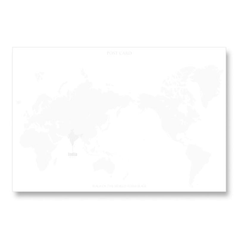 世界の国旗ポストカードシリーズ アジア インド Flags of the world POST CARD <Asia> India 通販  LINEポイント最大0.5%GET LINEショッピング