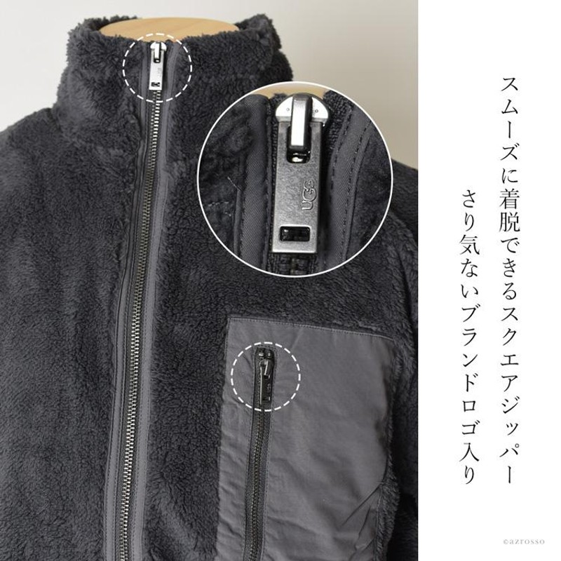 定価7万円　UGG ネイビー フリースピーコート 定価7万円 UGG ネイビー フリースピーコート 定価7万円 UGG