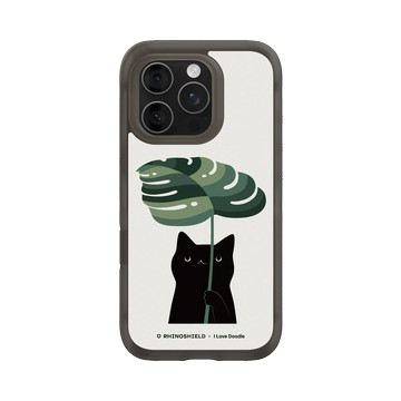 iPhone 16 Pro AirX 本質黑 - ilovedoodle (Lim Heng Swee) - Cat and Plant - Umbrella