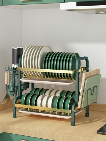 碗架瀝水架廚房置物架臺面碗碟多層收納架子用品家用大全各種神器