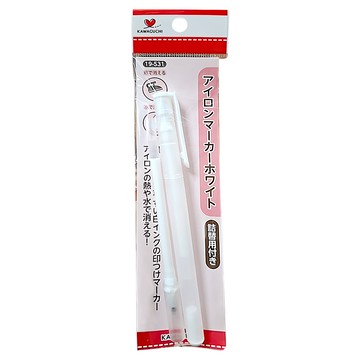KAWAGUCHI 水性消失筆 TK19-531 白色 1組 - 縫紉、工藝布料標記專用 遇熱/水可消失