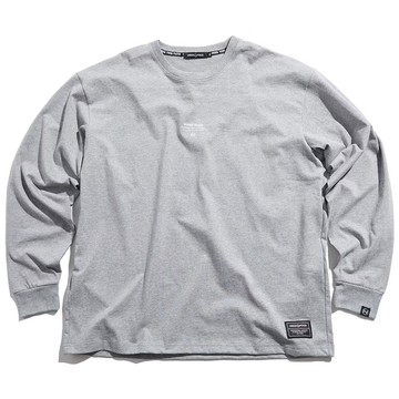 UNDER PEACE 23AW SIERRA LOGO / TEE.LS 文字 長T (深灰色)