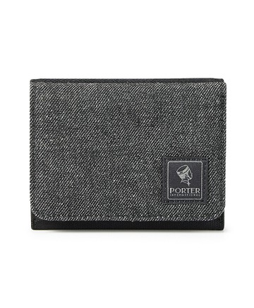 【PORTER INTERNATIONAL】 PATCH WORK 三折零錢短夾 11730-01001 (黑色)