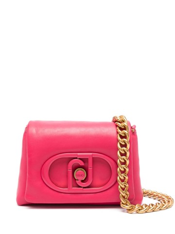 LIU JO - logo-plaque padded crossbody bag - women - Polyester/Polyurethane Resin/Polyester - One Size - Pink