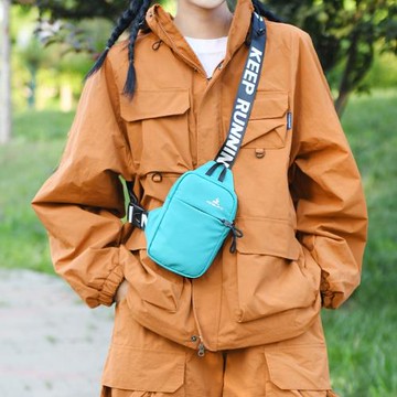 歐美時尚潮牌男士ins街頭潮流運動迷你小胸包學生女士單肩手機包