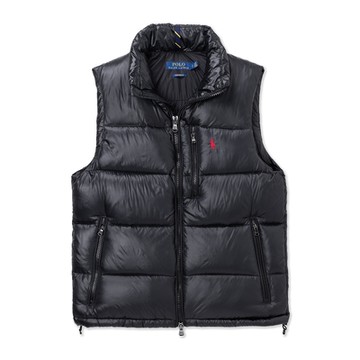 Polo Ralph Lauren RL 熱銷刺繡小馬羽絨背心-黑色