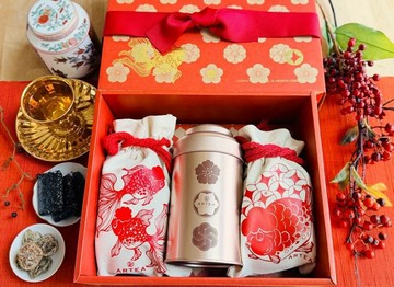 中秋禮盒【 金好】茶食禮盒 (花開四季75g+紫蘇梅+鳳梨果乾)