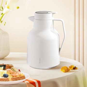 Deslon德世朗家用暖水壺玻璃內膽溫度顯示智能保溫壺大容量熱水瓶