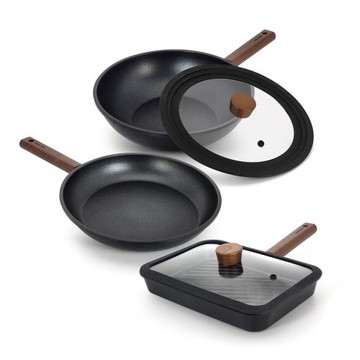 韓國DELLAGO 33週年三層鈦不沾鍋具組