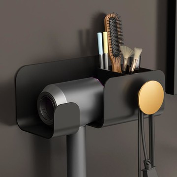 熱銷新品~吹風機置物架免打孔浴室電吹風支架廁所衛生間壁掛收納風筒掛架子 雙11全館免運