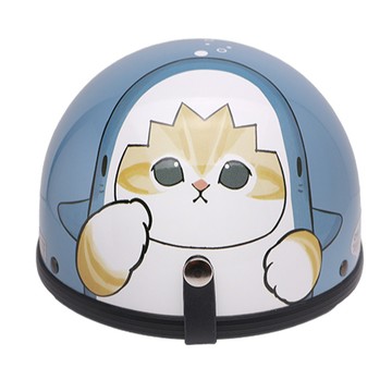 EVO CA-019 / CA019 安全帽 鯊魚貓福 深海藍 卡通 半罩 單帽子 不含鏡片 碗公帽