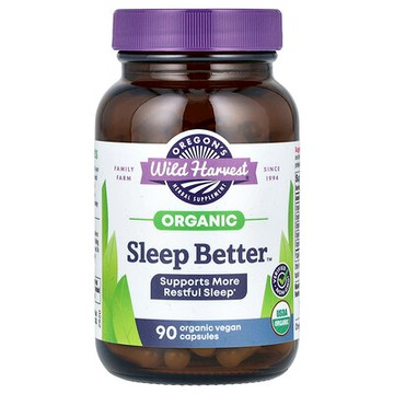 Oregon's Wild Harvest, 有機睡眠支援，90 粒全素膠囊
