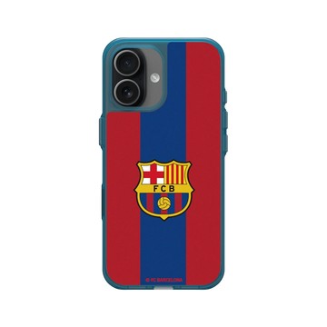 iPhone 17 Clear (相機按鈕) 夜幕藍 - FC Barcelona - Logo - Two Tone Background