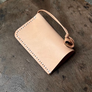 一手掌握鑰匙包 原色植鞣革 手工製作 鑰匙套