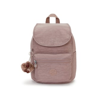 復古粉翻蓋式雙肩後背包-EZRA S