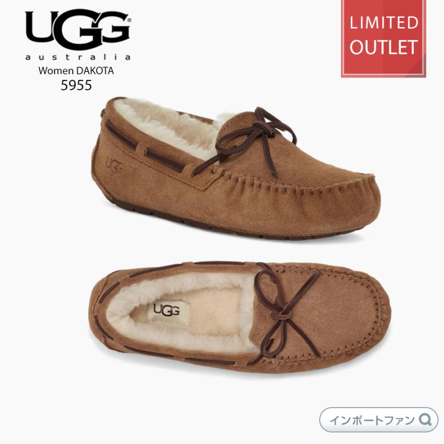 アウトレット価格 UGG アグ DAKOTA ダコタ シープスキン チェスナット US5 22cm モカシンスリッポン 5612 インドアアウトドア  正規品 クリスマス ギフト プレ… | LINEブランドカタログ