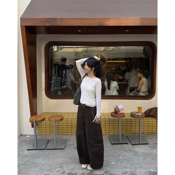 【FJstore】越南品牌 TUYEN 側口袋 南瓜褲 長褲 女生長褲 男生長褲 寬褲