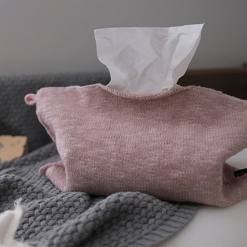 多色 可掛式羊毛全棉抽紙袋客廳餐廳臥室北歐紙巾收