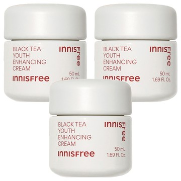 INNISFREE 台灣公司貨 紅茶逆時活膚修復面霜  50ml  3罐