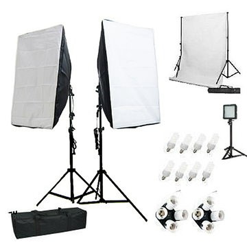 YIDA MARK2 50*70無影罩雙燈 背景架加送 LED 可調光攝影燈 專業攝影師指定使用
