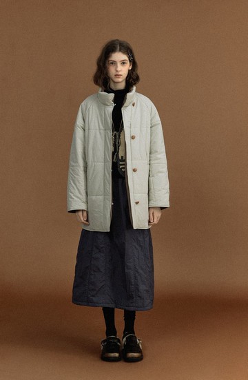 復古的黃油麵包服 兩面可穿啞光棉衣