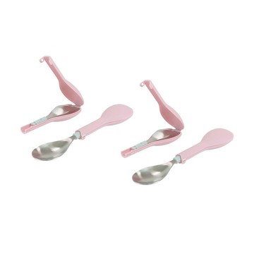 FlipGo翻滾兒童餐具組-兩入組(粉、粉)