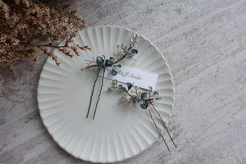 繁星- 兩件組 手作樹脂飾品 新娘頭飾/伴娘/閨蜜 頭飾 結婚禮物