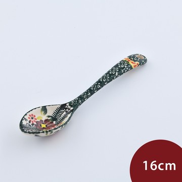波蘭陶 碧綠幽然系列 點心匙 16cm 波蘭手工製 湯匙 攪拌匙