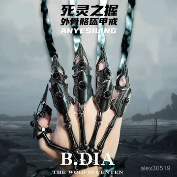歐美時尚熱銷戒指環複古朋剋動漫個性盔甲尖爪手指套關節護指甲套