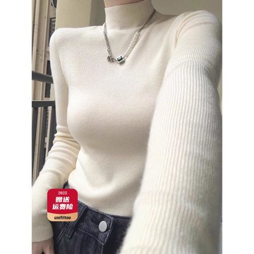 針織衫毛衣女2026新款秋冬冬高領內搭打底修身上衣高級感洋氣短款