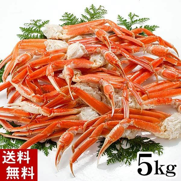 (送料無料) ズワイガニ かに足 5ｋｇ ボイル冷凍　わけありのずわいがに脚が食べ放題！ずわい蟹のボイル脚 松葉蟹