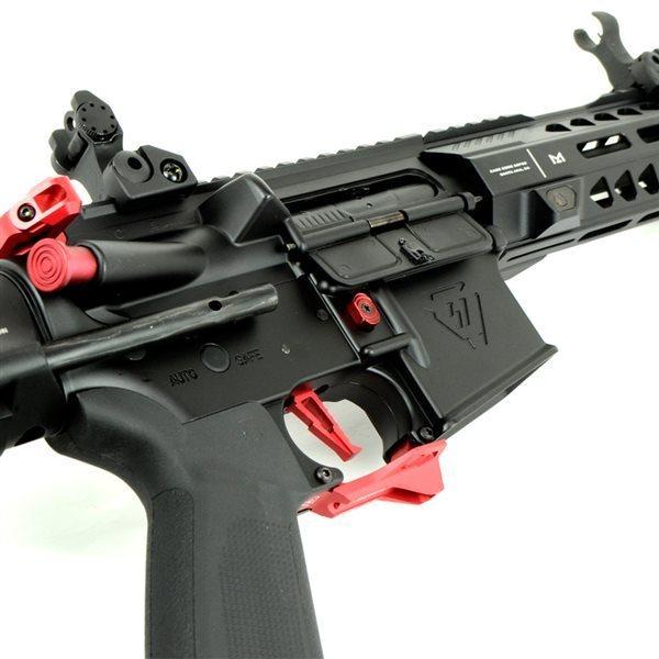 電子トリガー搭載 KINWA X EC 333E STRIKE オプレッサー PDW7 電動ガン レッド