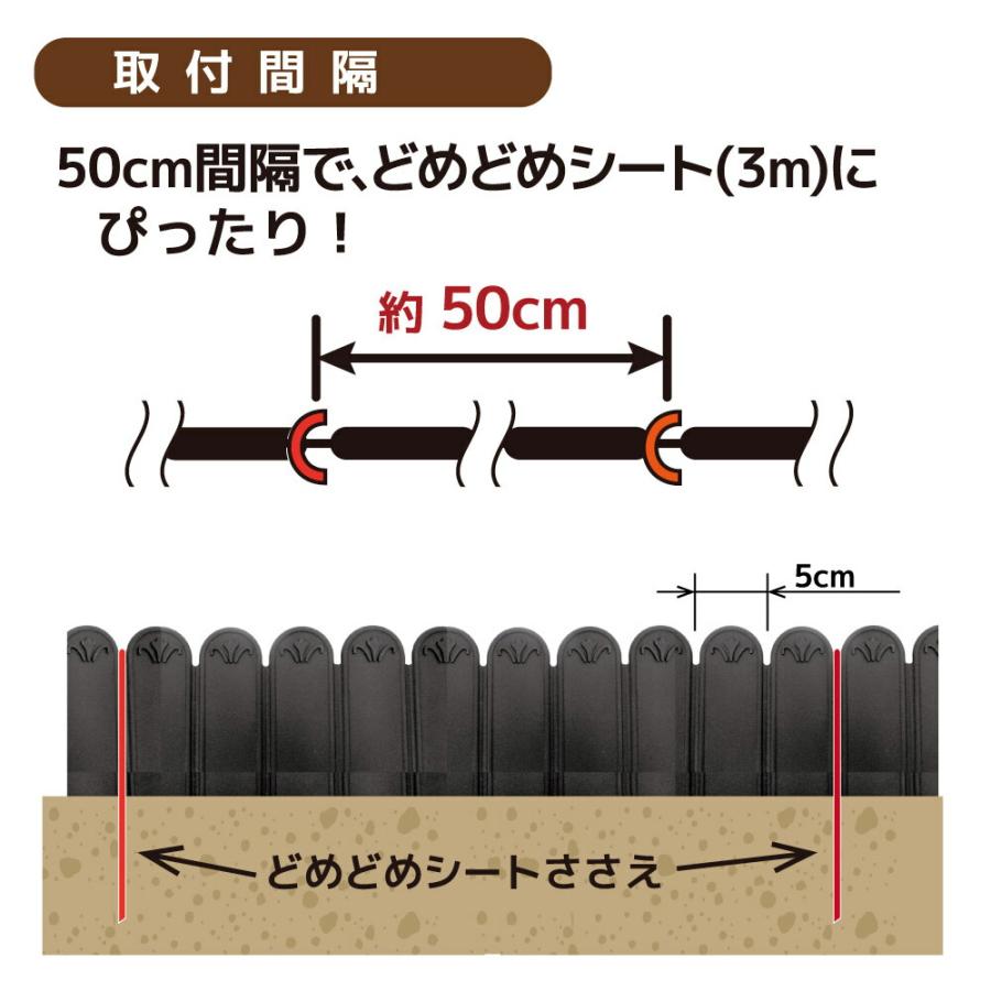 第一ビニール DAIM どめどめシートささえ 長さ約35cm 入 ブラック