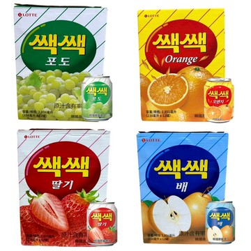 樂天LOTTE 盒裝 粒粒葡萄汁 l 粒粒柳橙汁 l 水梨汁 l 草莓汁 l 水蜜桃汁 (每盒12入)