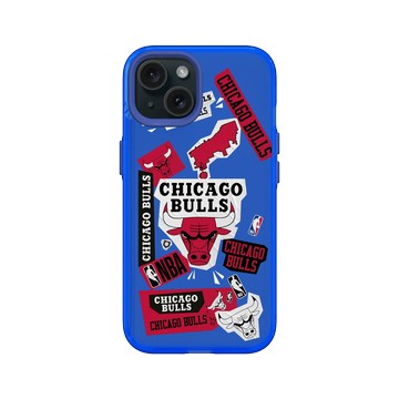 iPhone 15 Clear 激光藍 - NBA - 拼貼系列-芝加哥公牛 Chicago Bulls - Collage