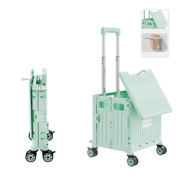 Winpeak 大容量45L滑蓋折疊車 摺疊買菜車 家用菜籃車 折疊購物車 WIN-45L