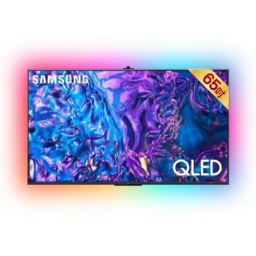 Samsung 65型4K QLED APPLE認證 AI金屬量子點智慧顯示器 含超薄壁掛架+電視情境燈 65Q70D (QA65Q70DAXXZW)