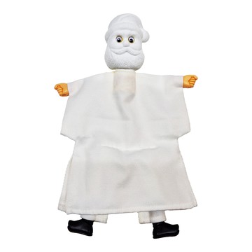 A-ONE 匯旺 DIY空白彩繪布袋戲偶 手工製造 附12色顏料 水彩筆  聖誕老人  1個