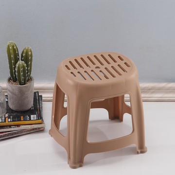 板凳單人廚房四角凳家用室圓凳子彩色室外小椅子小圓矮凳子膠凳子