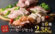 おおいた 味力 ソーセージセット (合計2.38kg・全6種) 