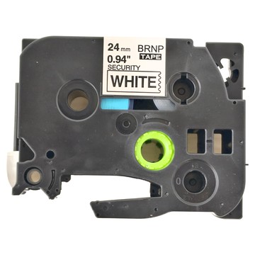NEXTPAGE 台灣榮工 相容 易碎保密帶 副廠標籤帶 TZ-SE5  白底黑字  24mm